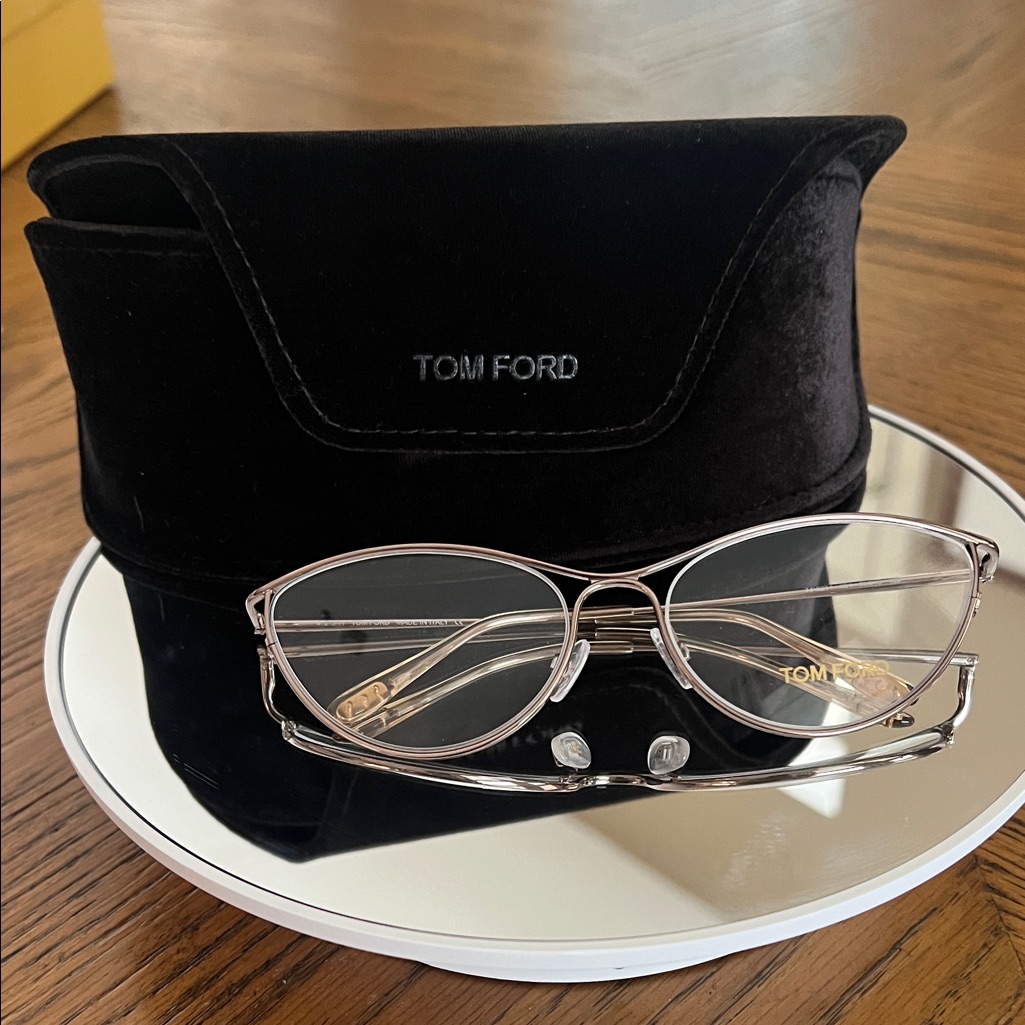 Tom Ford Women's Rx Glasses With Gold Frame